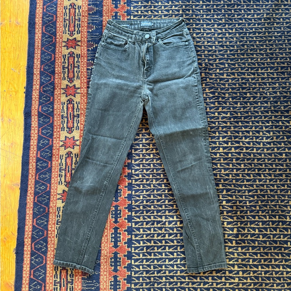 Frank & Oak Women's Black Stevie Tapered jeans